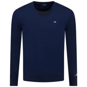 Lymann Knitted Merino Wool Sweater Estate Blue - AW23