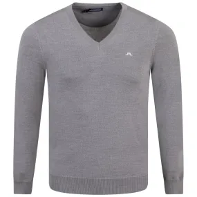 Lymann Knitted Merino Wool Sweater Grey Melange - AW23