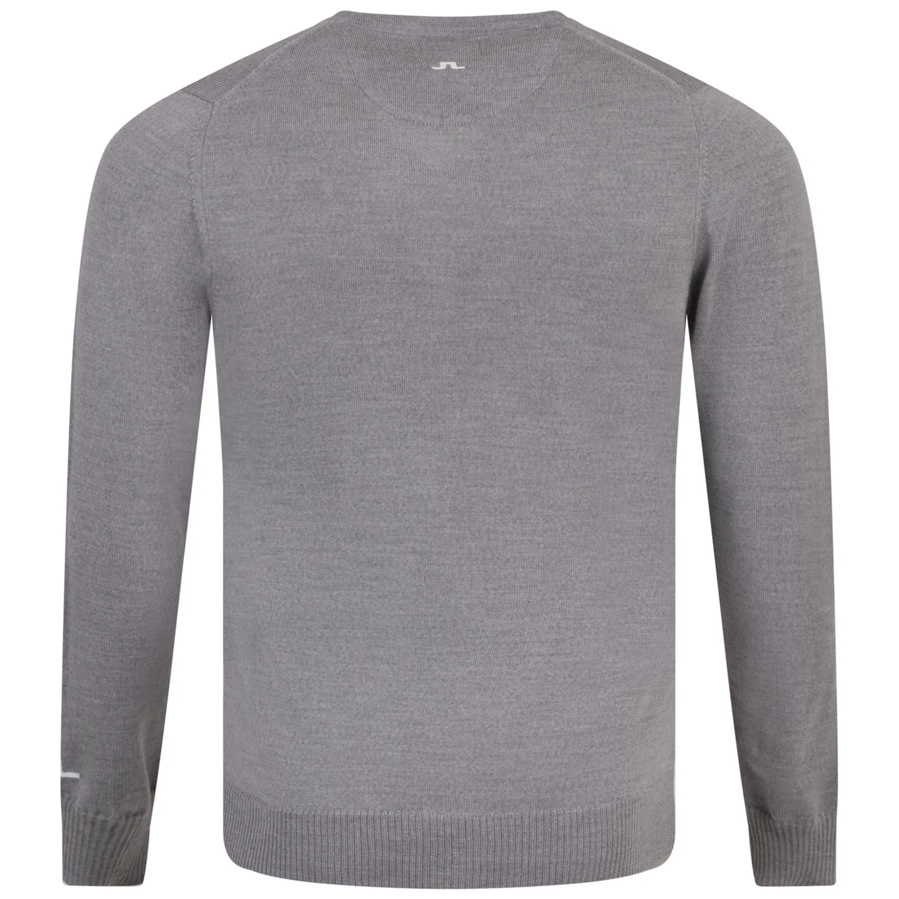 Lymann Knitted Merino Wool Sweater Grey Melange - AW23