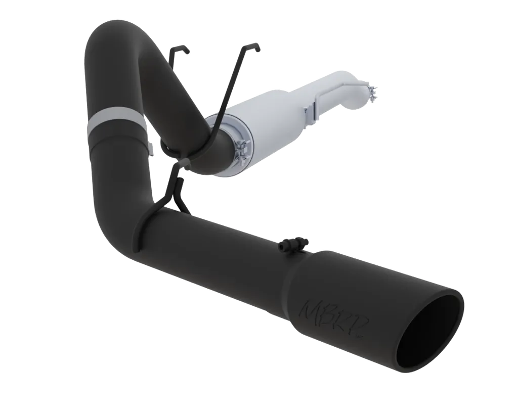 MBRP 4" Cat Back Exhaust, Single Side, Black Coated - 2017-18 F250/350 6.2L