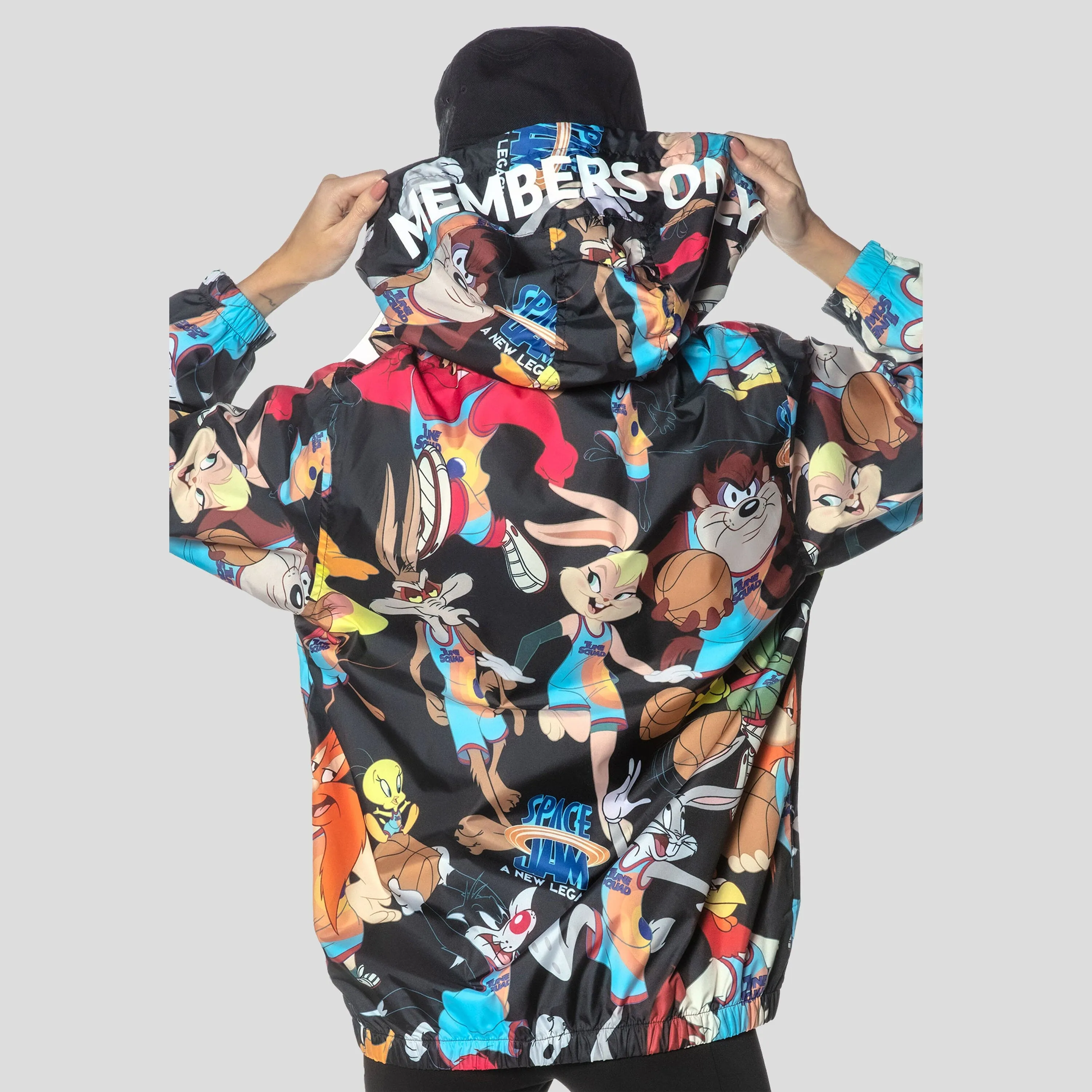 Members Only Women's Mash Print Windbreaker Jacket