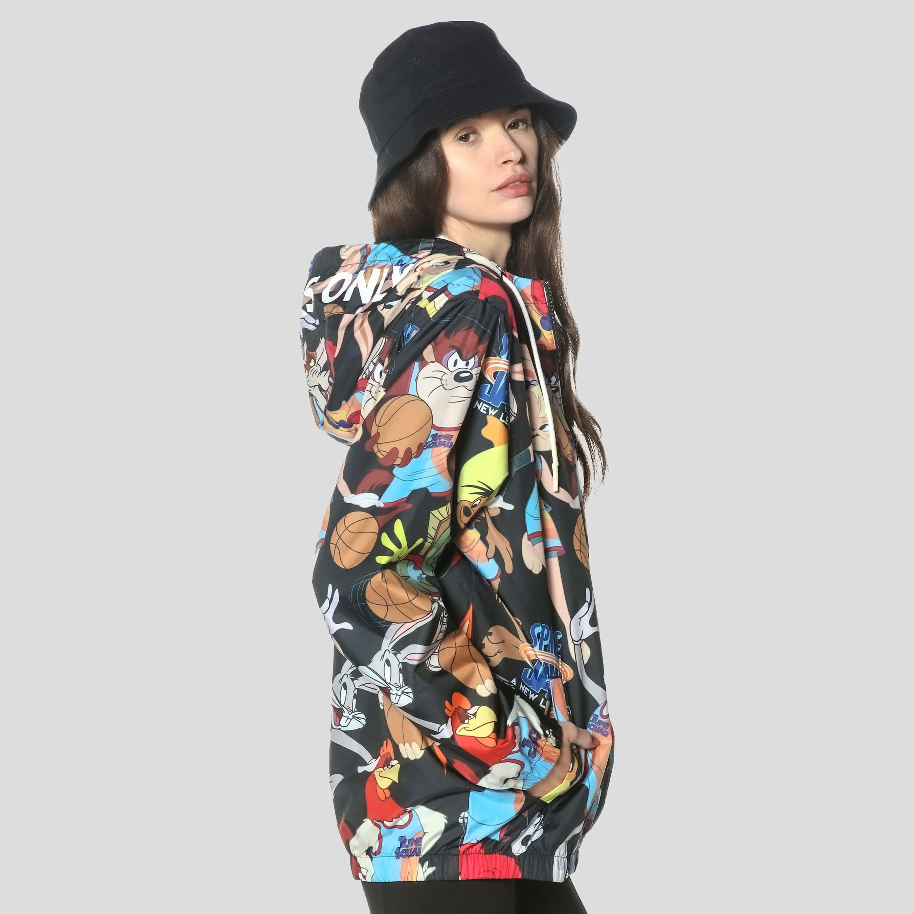 Members Only Women's Mash Print Windbreaker Jacket