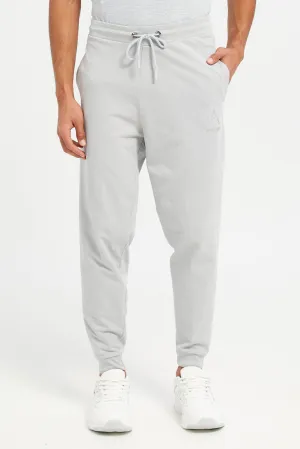 Men Grey Basic Track Pants