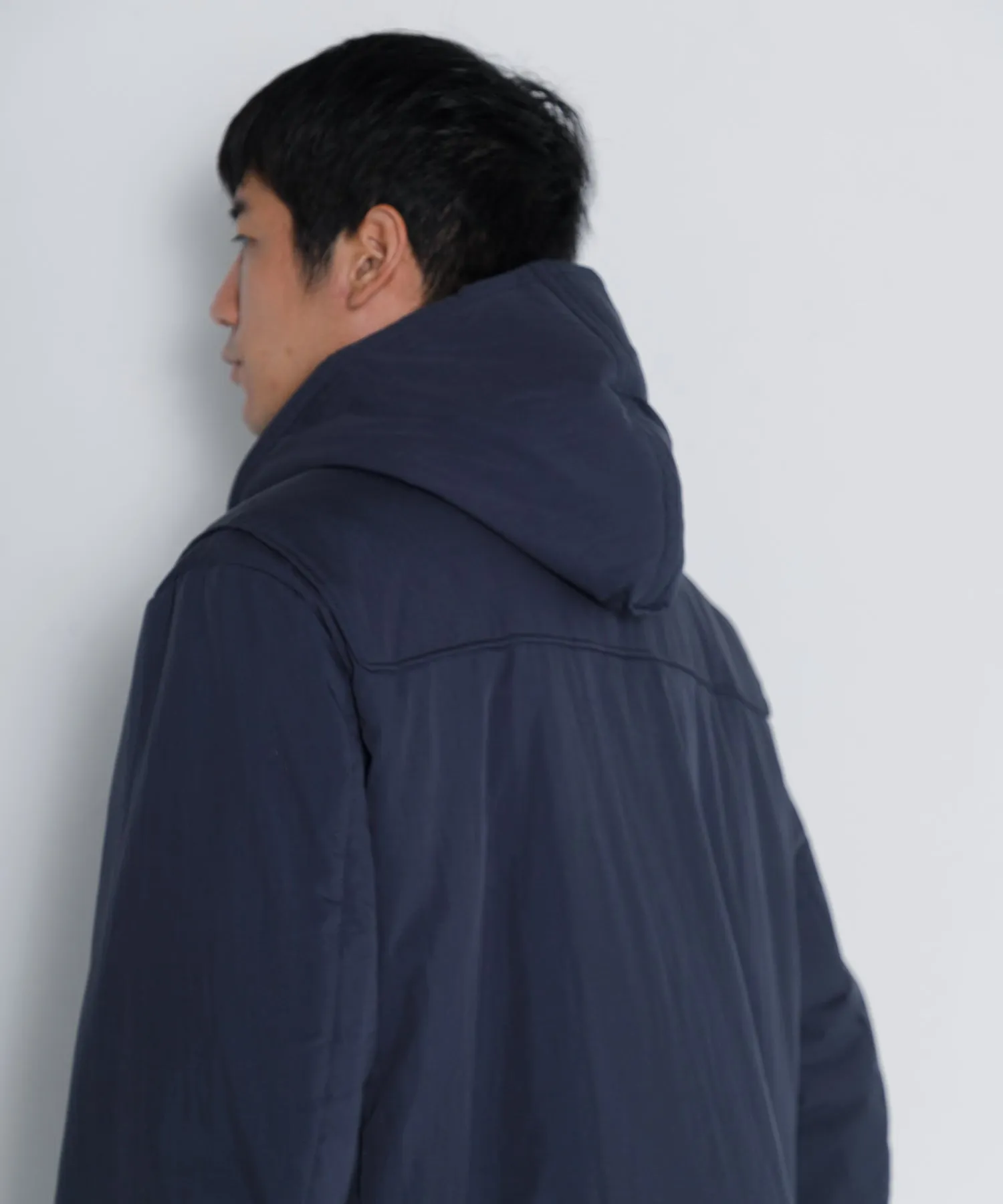 【MEN】ARMY TWILL COTTON NYLON DUFFEL COAT