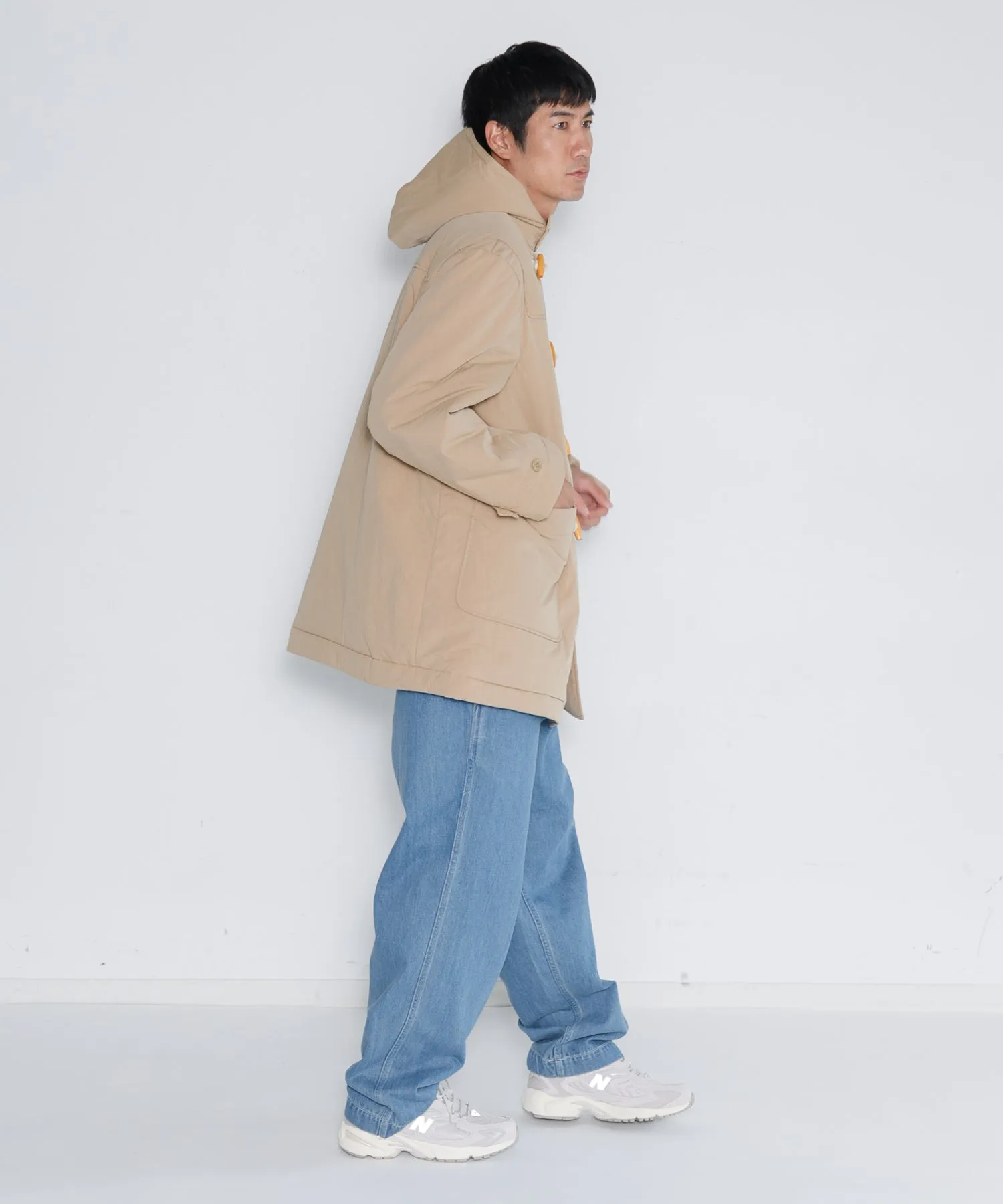 【MEN】ARMY TWILL COTTON NYLON DUFFEL COAT