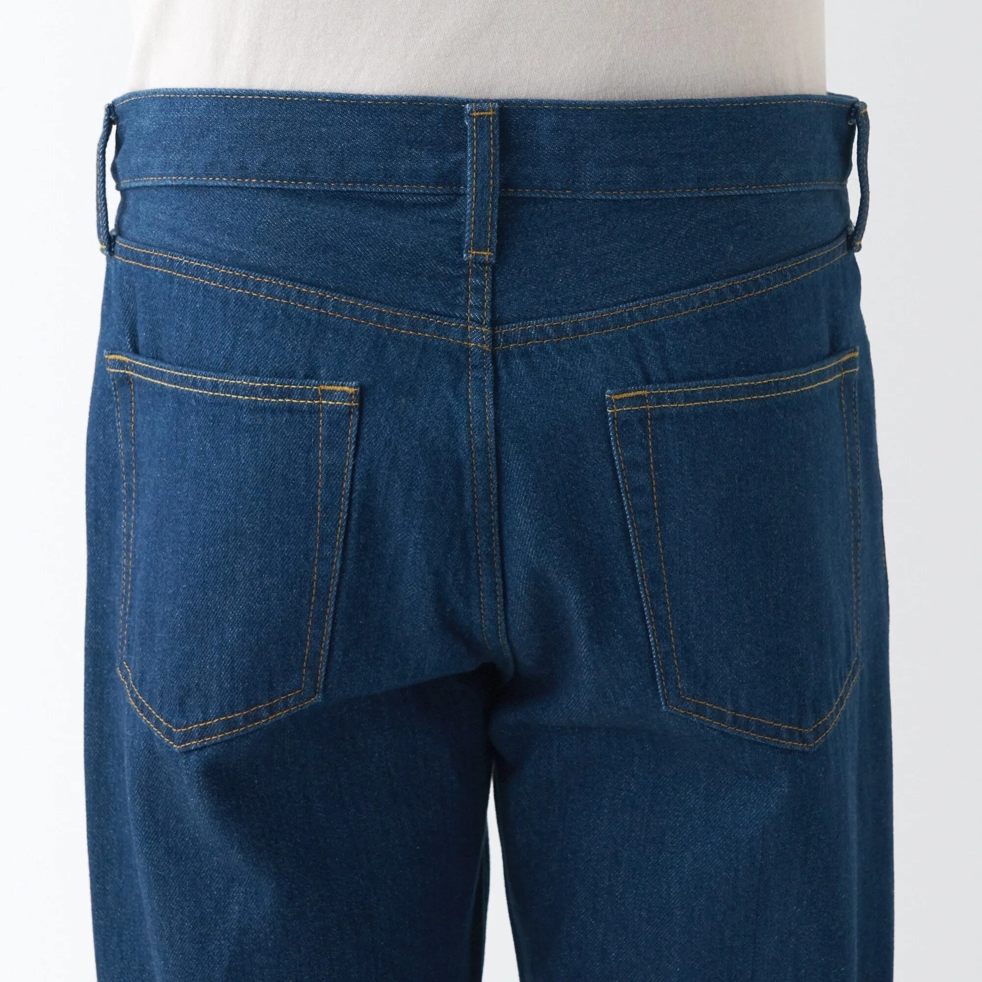 Men's Denim Regular Pants Blue (L 30inch / 76cm)