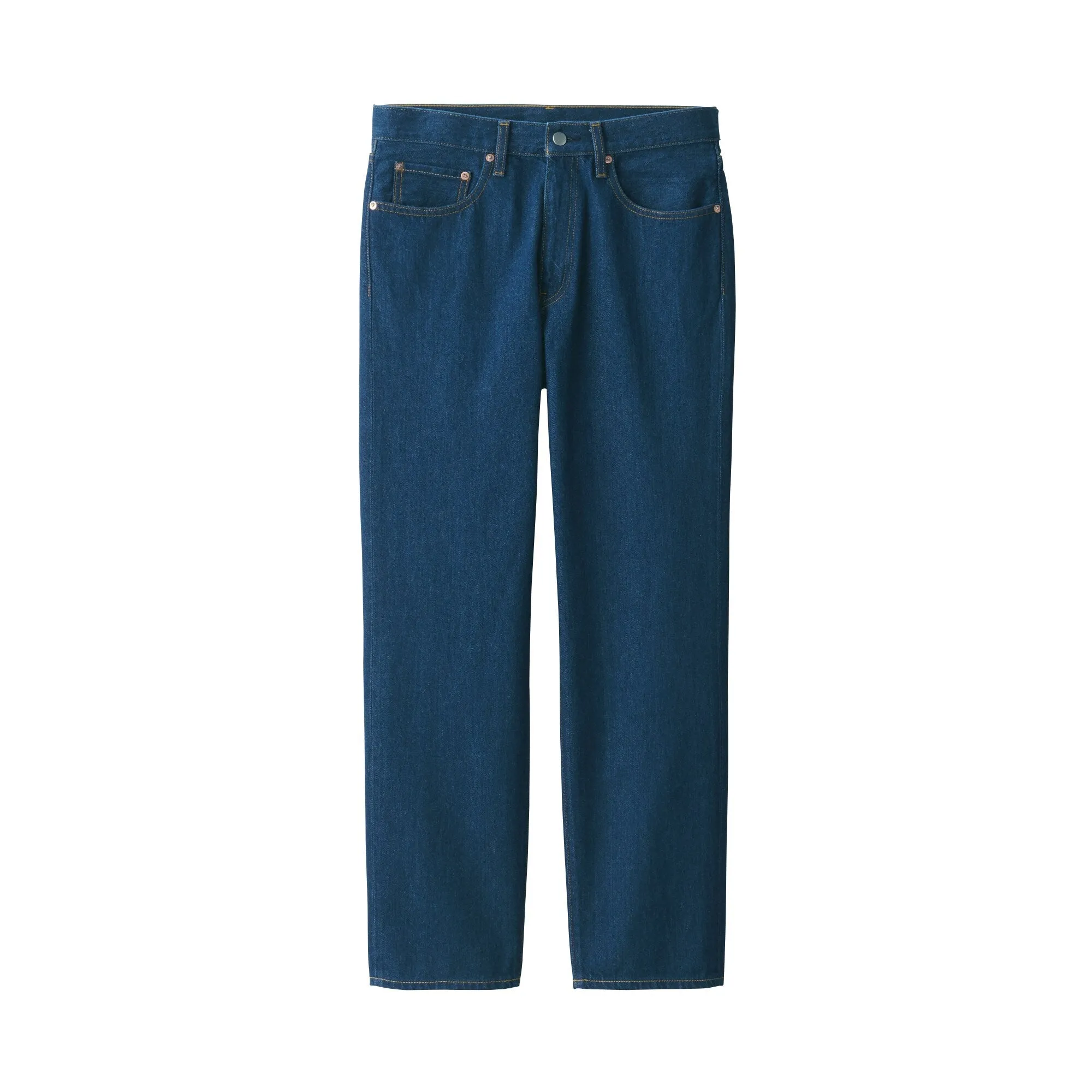 Men's Denim Regular Pants Blue (L 30inch / 76cm)