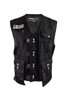 Mens Vintage Motorking Sleeveless Jacket Tactical Vest, 1990s