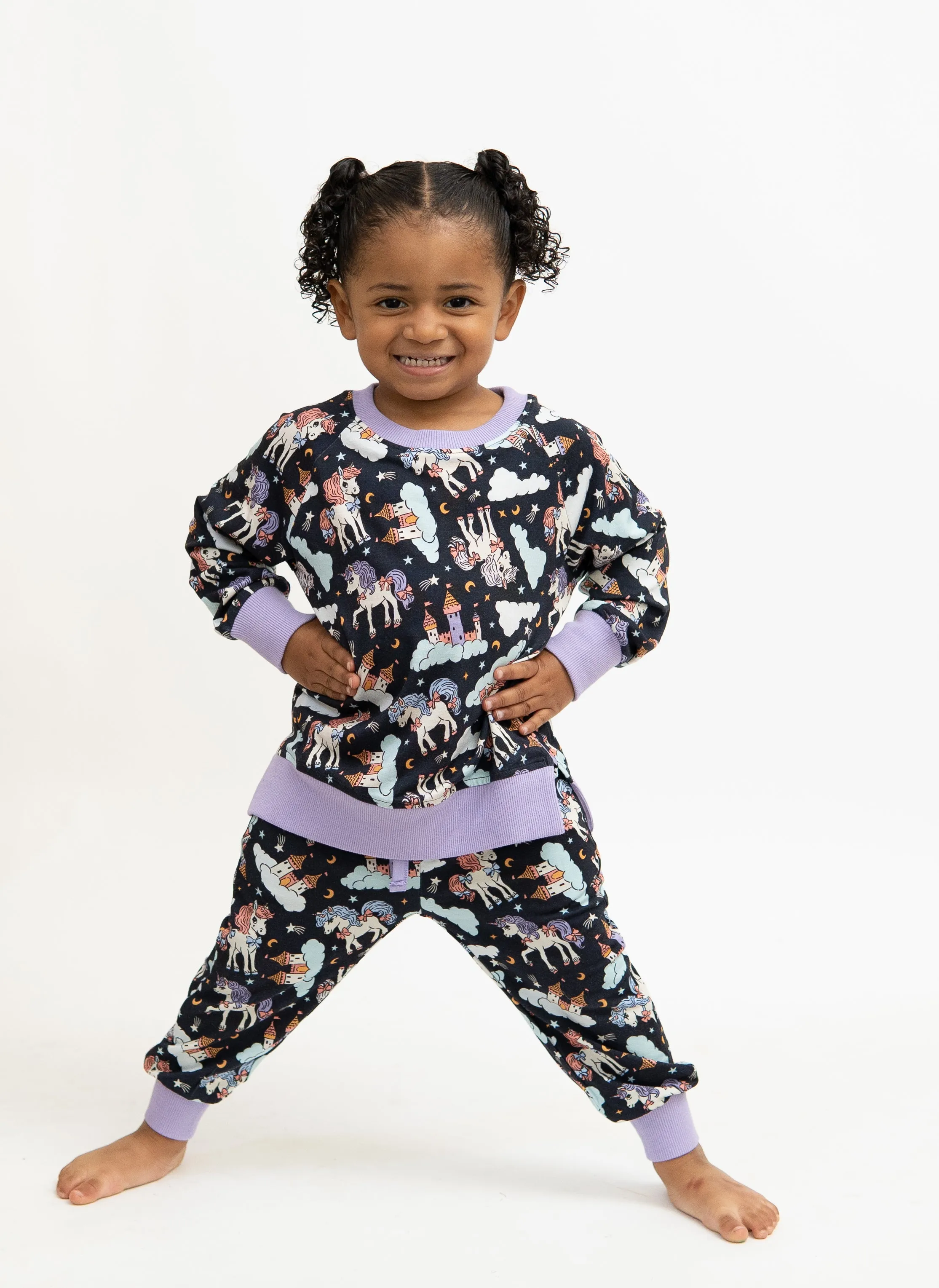 Midnight Unicorn Toddler Joggers