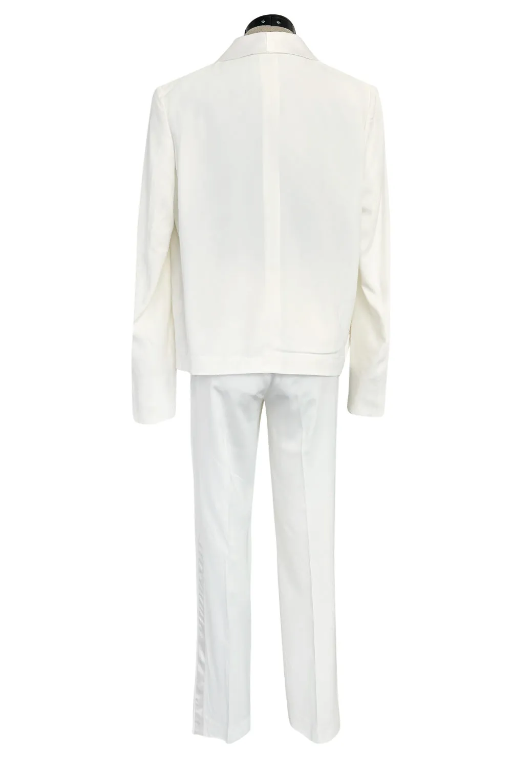 Minimalist Resort 2011 Celine by Phoebe Philo Runway Look 23 White Jacket & Pant Suit