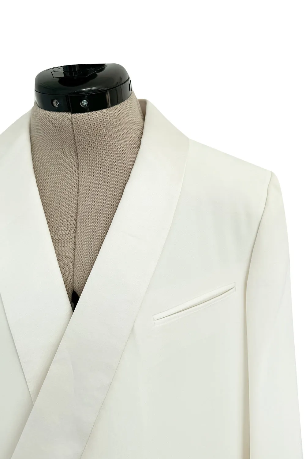 Minimalist Resort 2011 Celine by Phoebe Philo Runway Look 23 White Jacket & Pant Suit