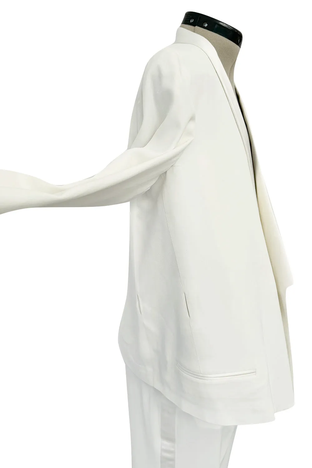 Minimalist Resort 2011 Celine by Phoebe Philo Runway Look 23 White Jacket & Pant Suit