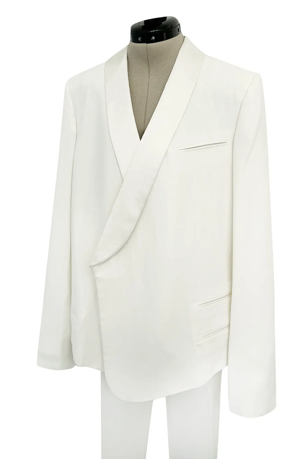 Minimalist Resort 2011 Celine by Phoebe Philo Runway Look 23 White Jacket & Pant Suit