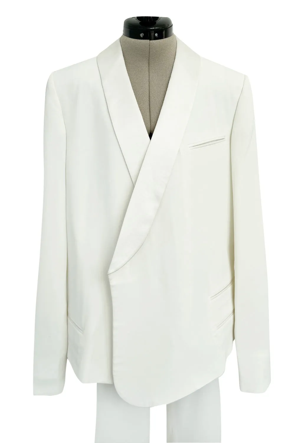 Minimalist Resort 2011 Celine by Phoebe Philo Runway Look 23 White Jacket & Pant Suit