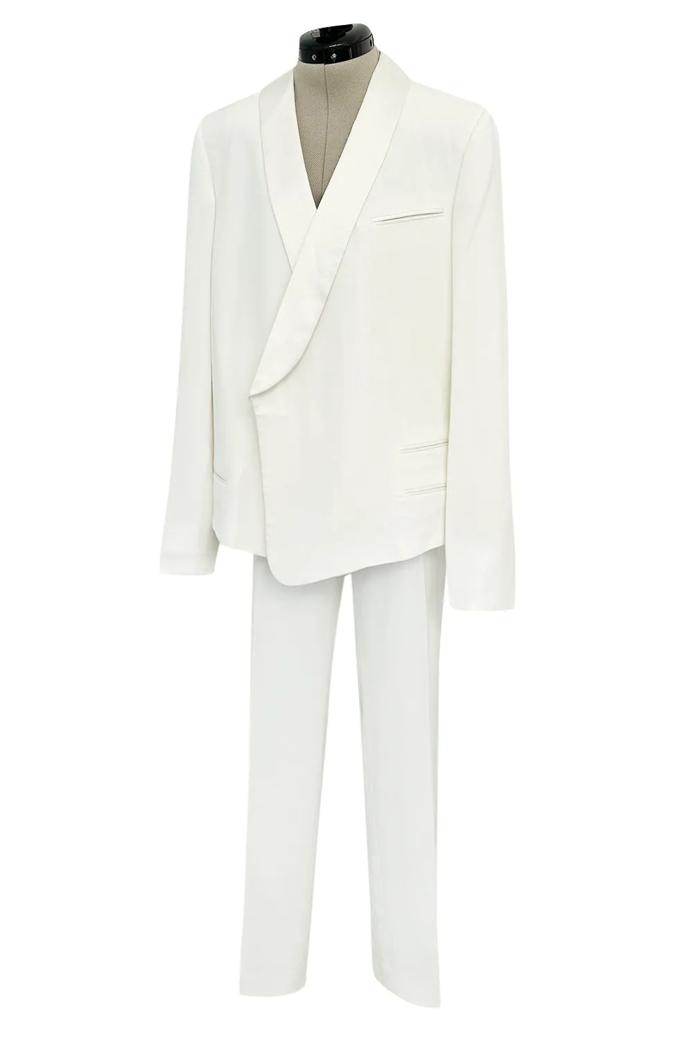 Minimalist Resort 2011 Celine by Phoebe Philo Runway Look 23 White Jacket & Pant Suit