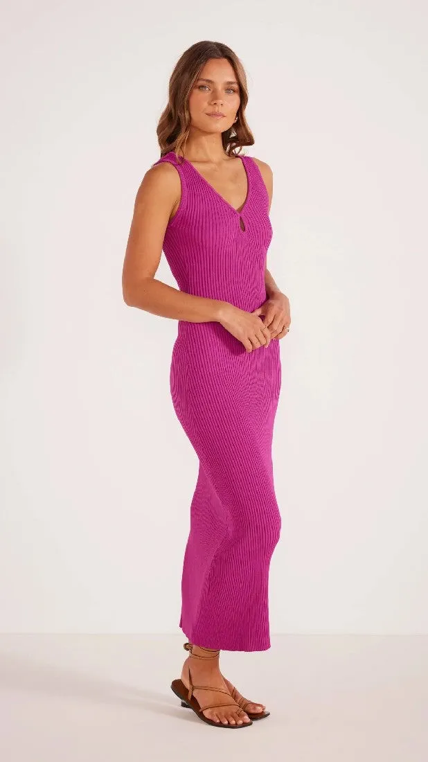 MinkPink Kosa Knit Midi Dress