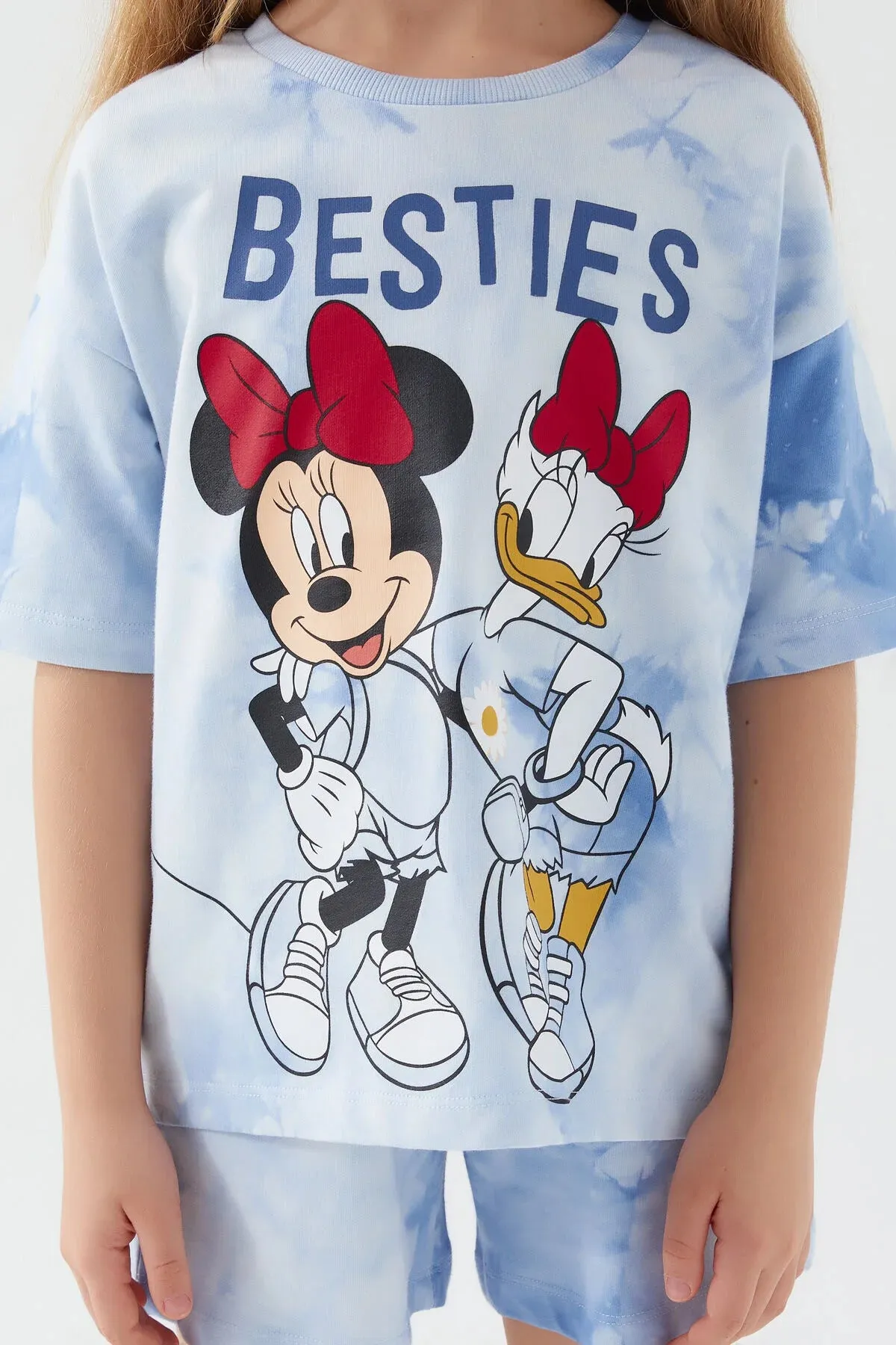 Minnie Mouse Besties Blue Girls Shorts Set