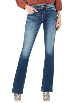 Miss Me Distressed M Chloe Mid Rise Boot Cut Jeans