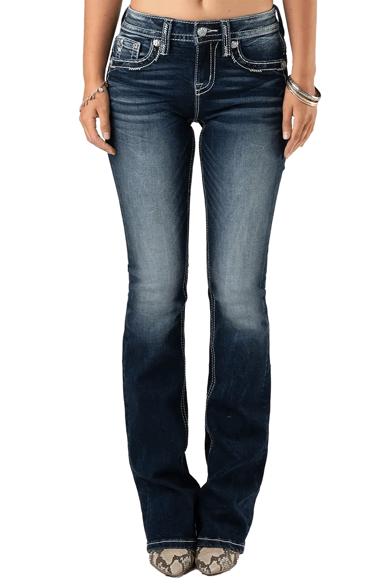 Miss Me Women's Zaggin Bootcut Jeans