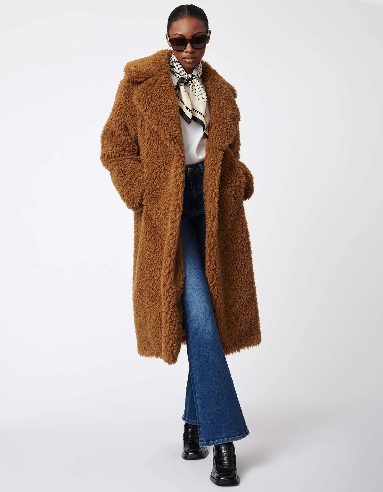 Modern Cloud Faux Fur Coat