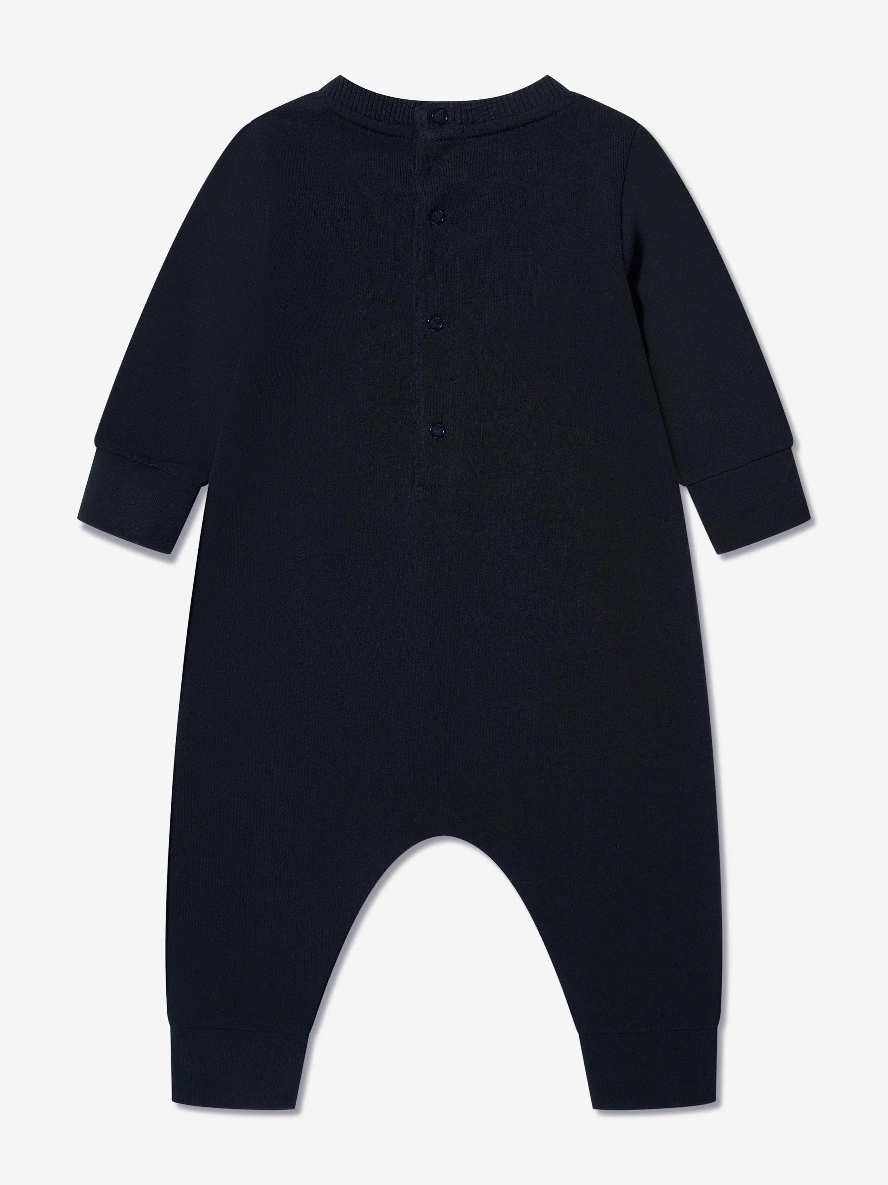 Moncler Enfant Baby Logo Romper in Navy