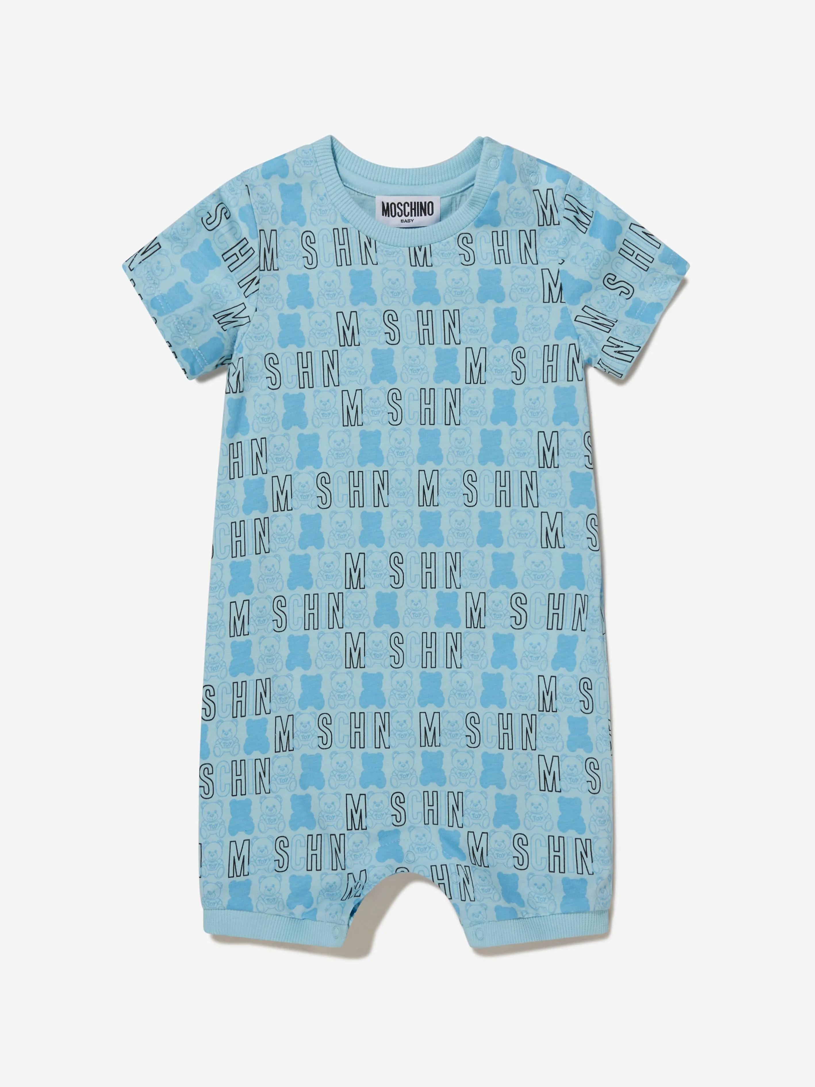 Moschino Baby Boys Cotton Romper Gift Set