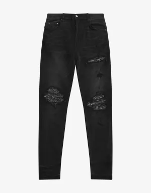 MX1 Bandana Aged Black Jeans