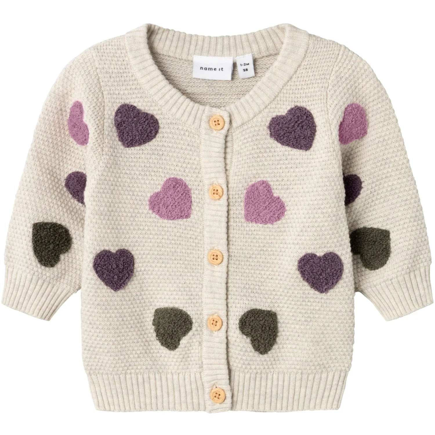 Name It Peyote Melange Neheart Knit Cardigan