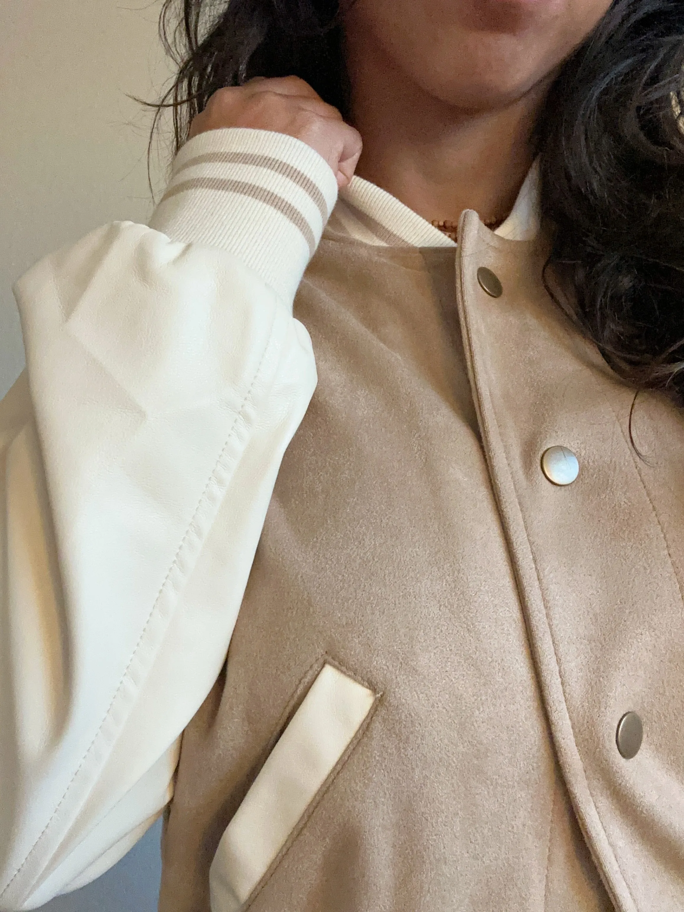 Neutral Bomber Jacket