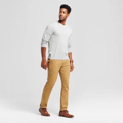 New - Goodfellow & Co Men's Mid Rise Relaxed Leg Athletic Chino Pants Stretch