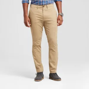 New - Men's Every Wear Athletic Fit Chino Pants - Goodfellow & Co Khaki 40X30