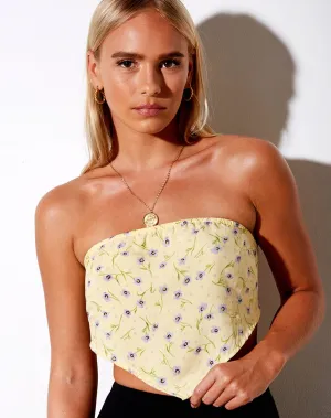 Nolda Top in Wild Flower Lemon Drop