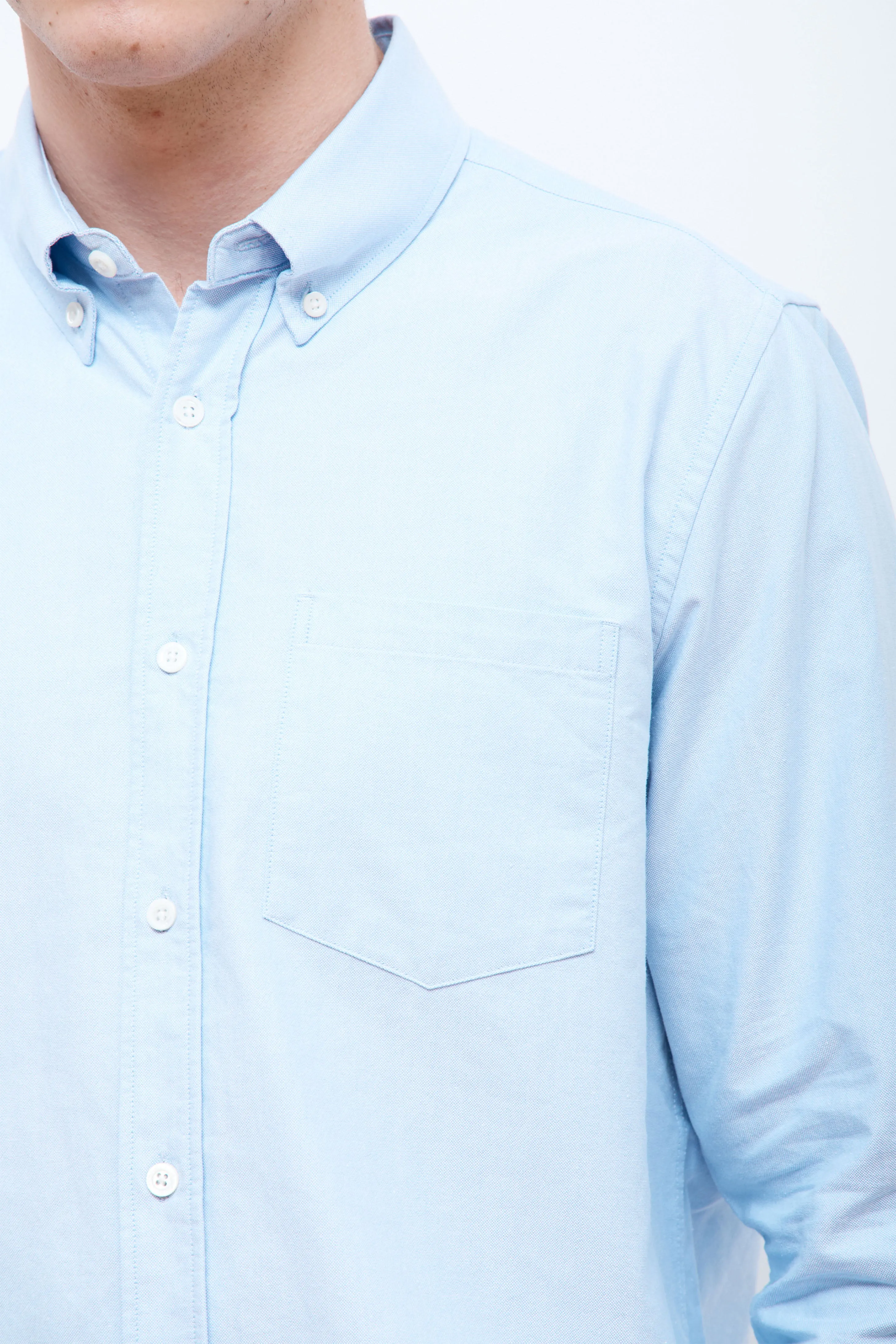 Norse Standard Oxford BD Shirt Pale Blue