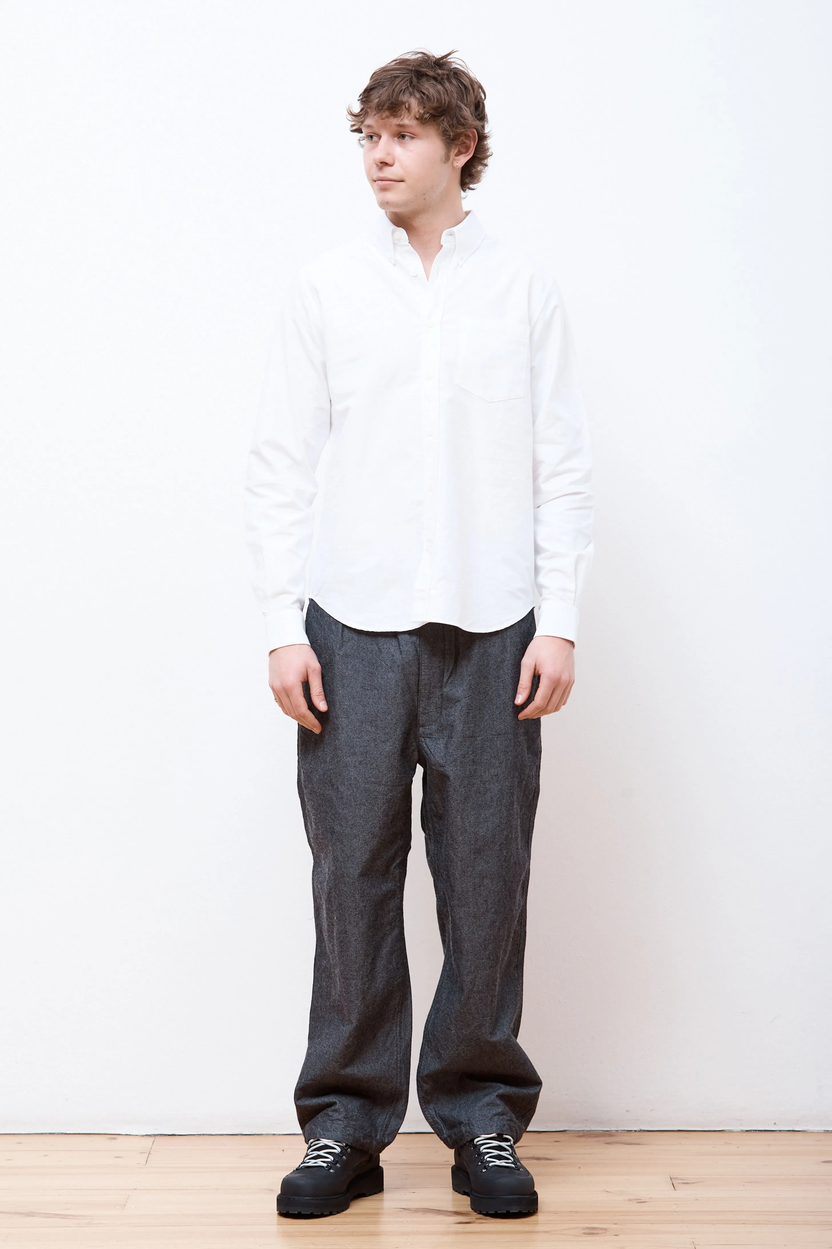 Norse Standard Oxford BD Shirt White