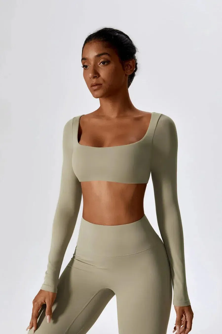 Oceane – U-neckline – Seamless crop top