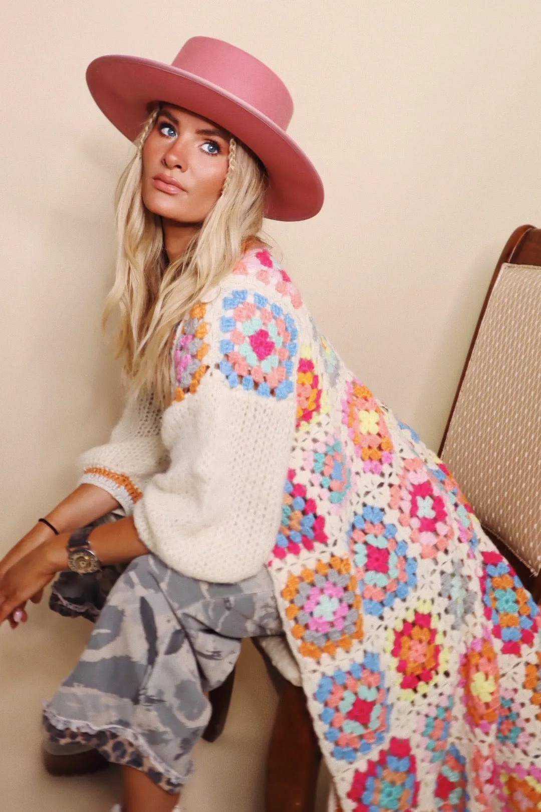 Ophelia Handmade Crochet Cardigan