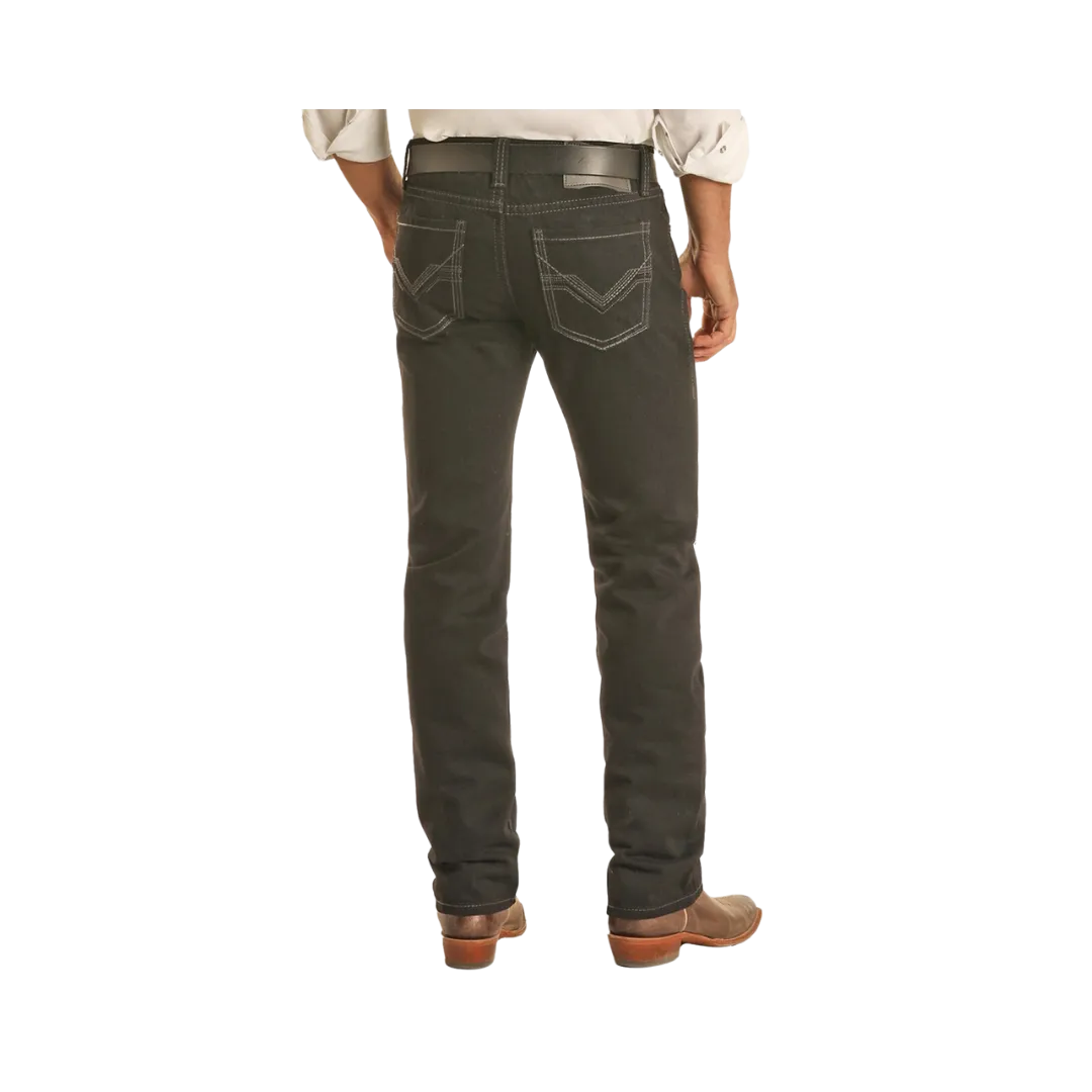 Panhandle Slim Men's Revolver Black Straight Jeans