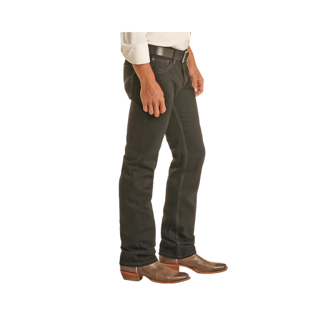 Panhandle Slim Men's Revolver Black Straight Jeans