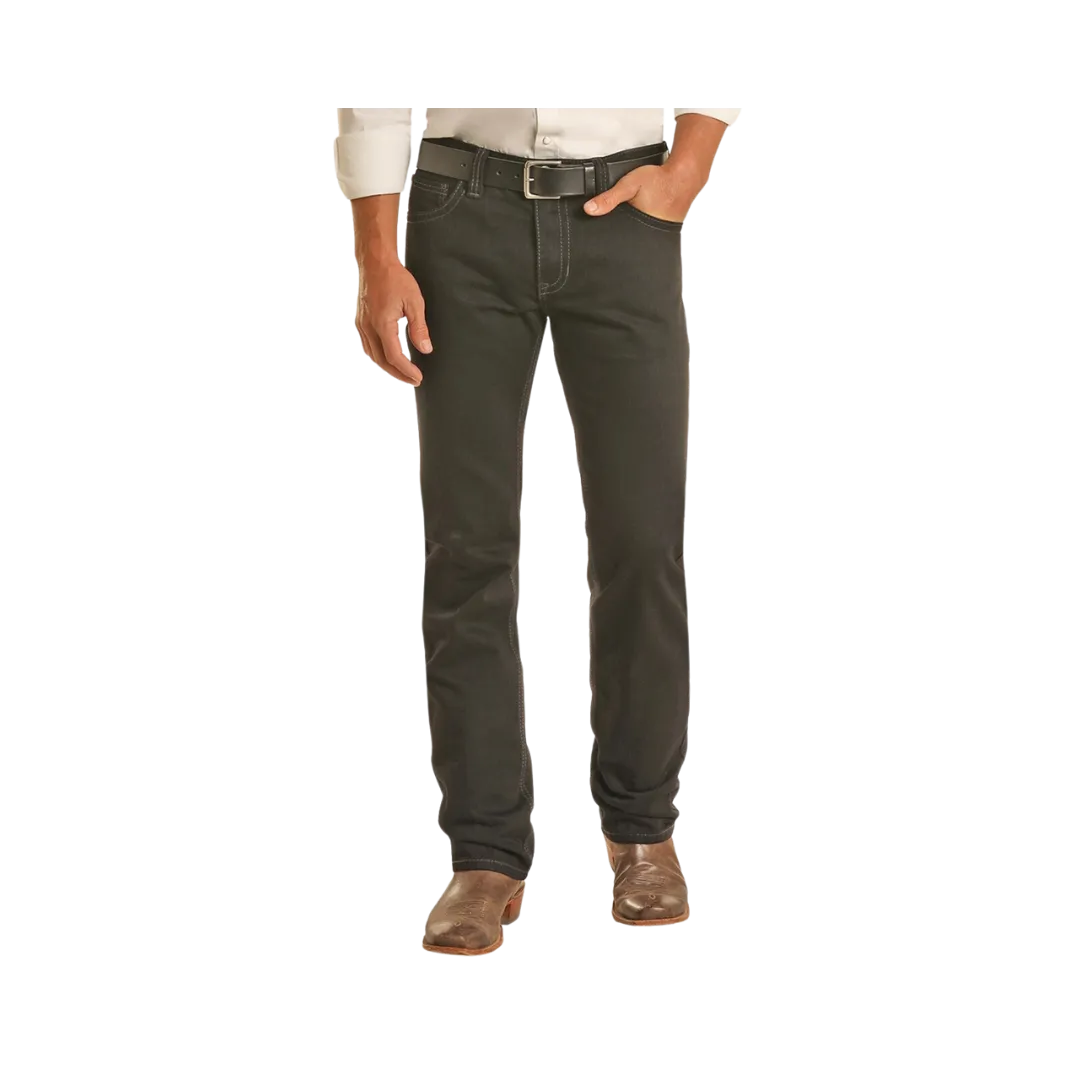 Panhandle Slim Men's Revolver Black Straight Jeans