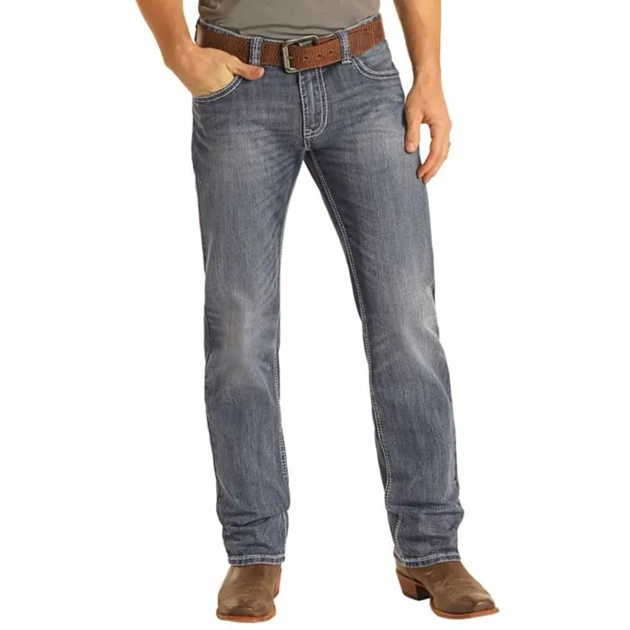 Panhandle Slim Men's Rock and Roll Vintage Revolver Straight Jeans