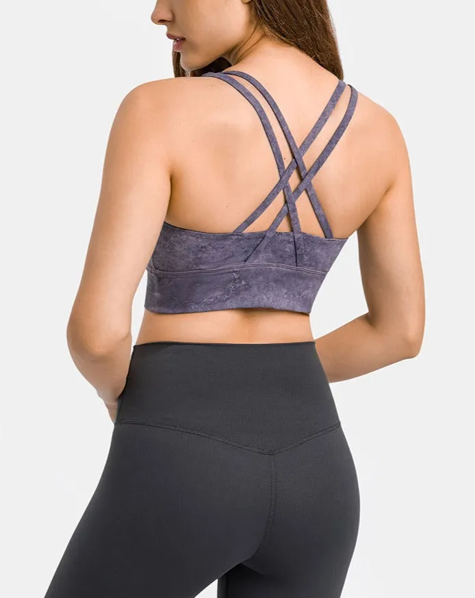 Patterned Sports Bra