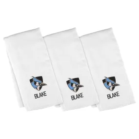 Personalized Johns Hopkins Blue Jays 3-Pack Burp Cloths