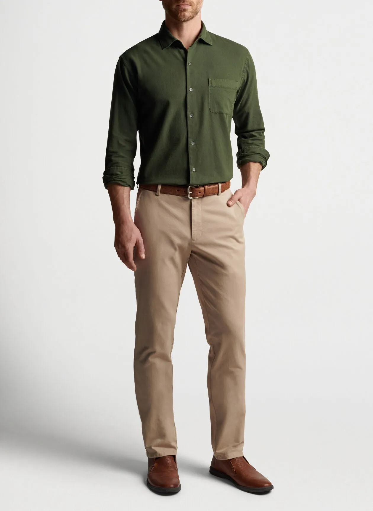 Peter Millar Pilot Twill Trouser - Khaki