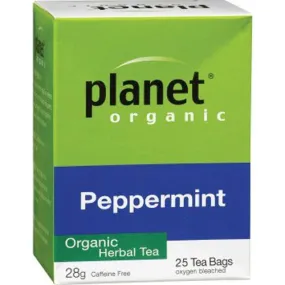 Planet Organic Peppermint 28g 25s Tea Bags