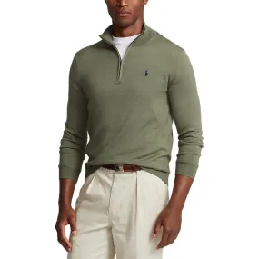 Polo Performance Ralph Lauren 1/4 Zip Coolmax Knit - Shamrock Heather