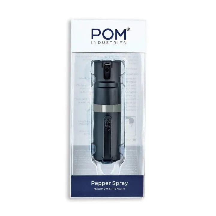 POM Clip Pepper Spray - Black & Grey (1.40% MC)