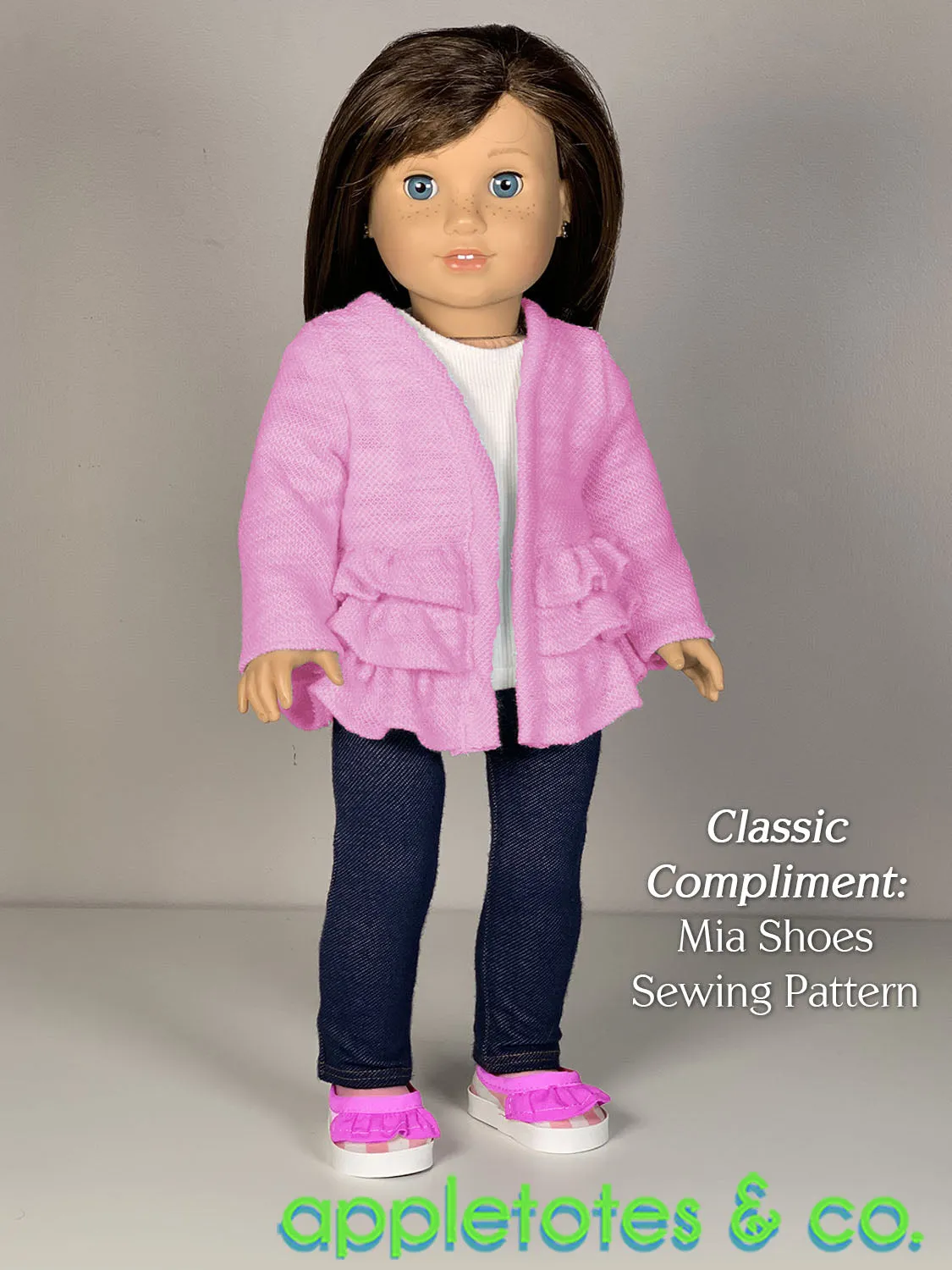 Poppy Cardigan 18 Inch Doll Sewing Pattern