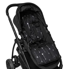 Pram Liner - Black Silver Arrows/Spots