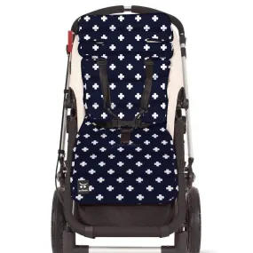 Pram Liner - Navy Crosses