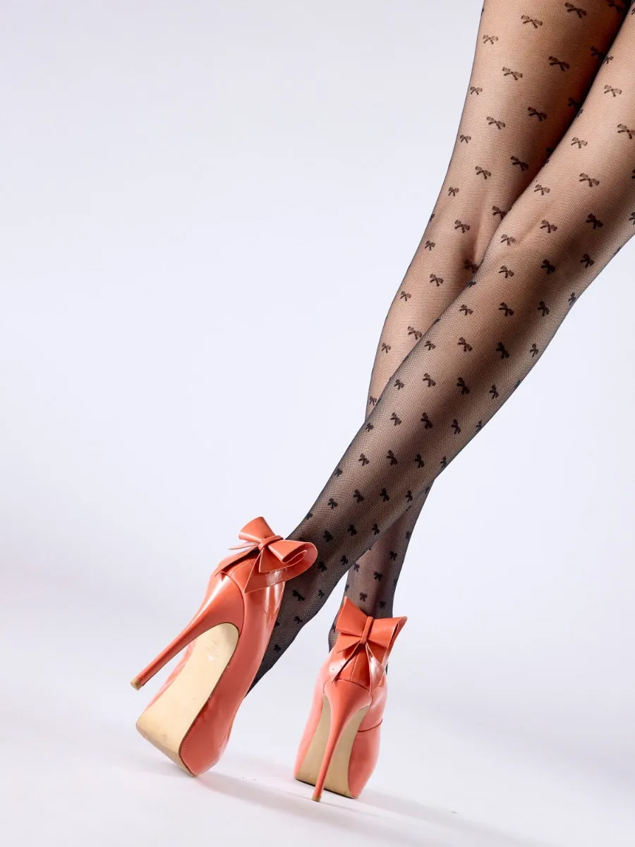 Pretty Polly All Over Bow Patterned Tights